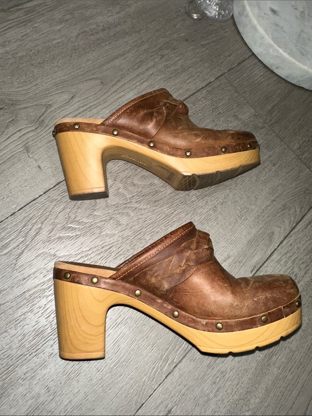 Clarks Artisan Ledella Leather Clogs size 6 - Picture 4 of 8